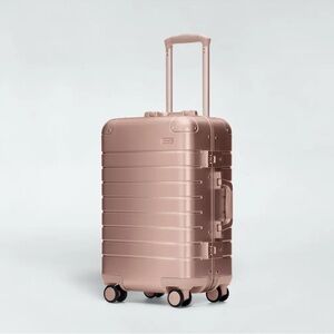 AWAY Carry-On Aluminum Rose Gold Suitcase